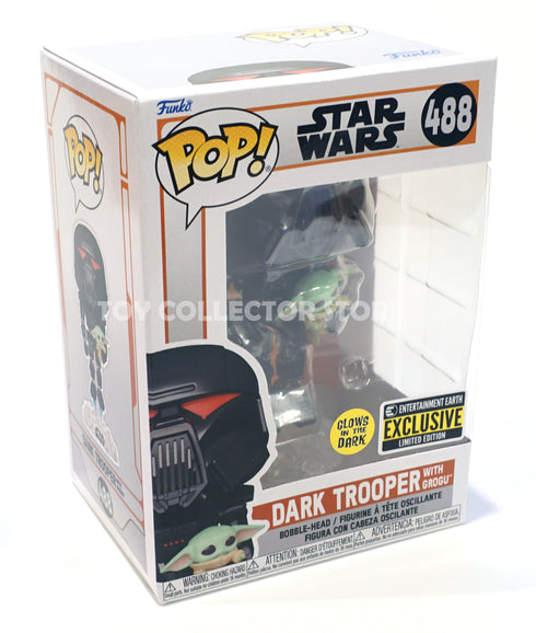 Funko Dark Trooper with Grogu 488 Glows in the Dark Exclusive